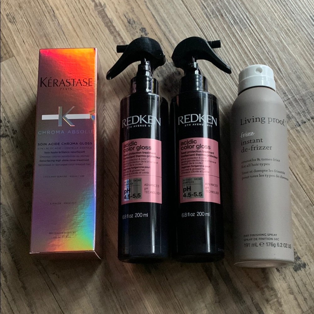 NWT Kerastase Redken and Living Proof Shiny Hair Bundle